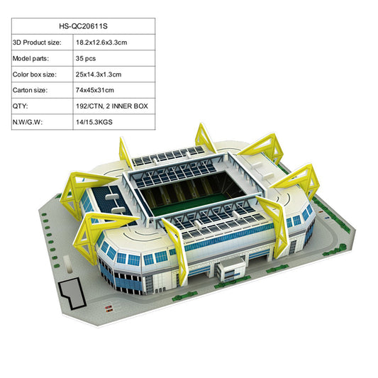 3D Soccer Field Building Toy