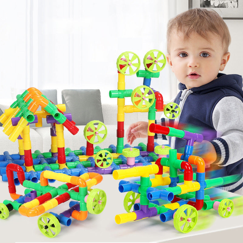 Water Pipe Design Plug Match 176pcs Building Blocks