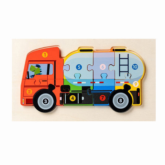 Wooden Transportation Puzzles Toys