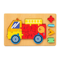 Wooden Transportation Puzzles Toys