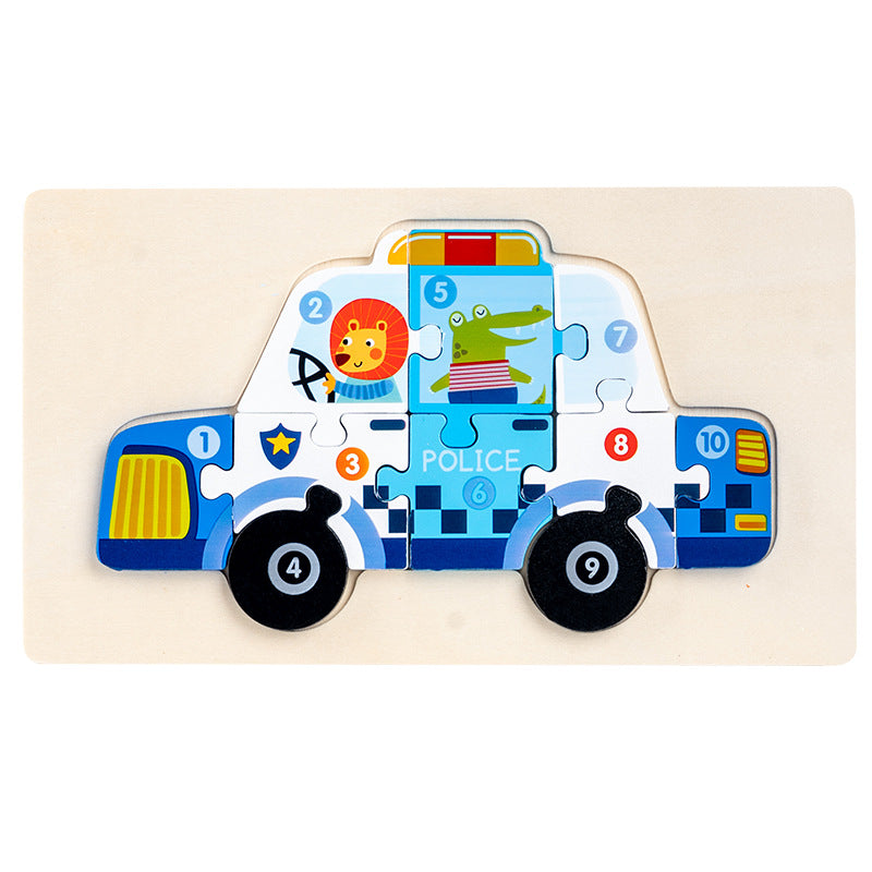 Wooden Transportation Puzzles Toys