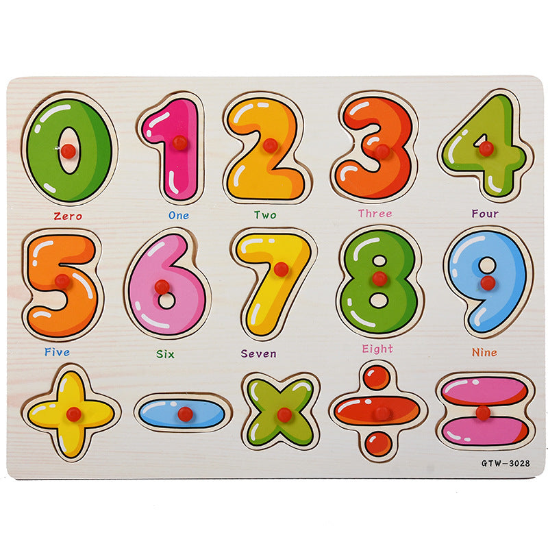 Number Alphabet Animal Traffic Early Education Wooden Toys