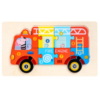 Wooden Transportation Puzzles Toys