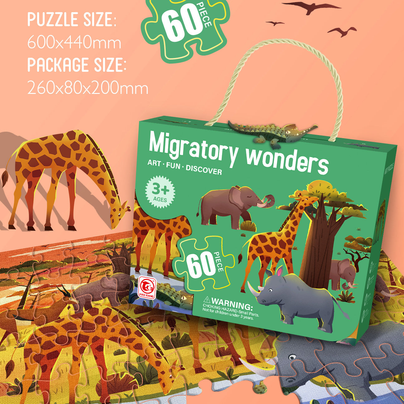 Educational 3D Jigsaw Puzzles