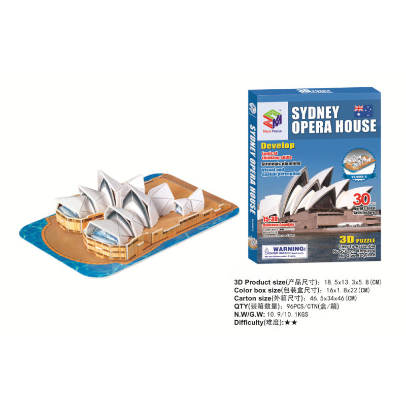 Cardboard Building 3D Puzzle Toys