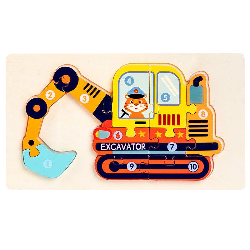 Wooden Transportation Puzzles Toys